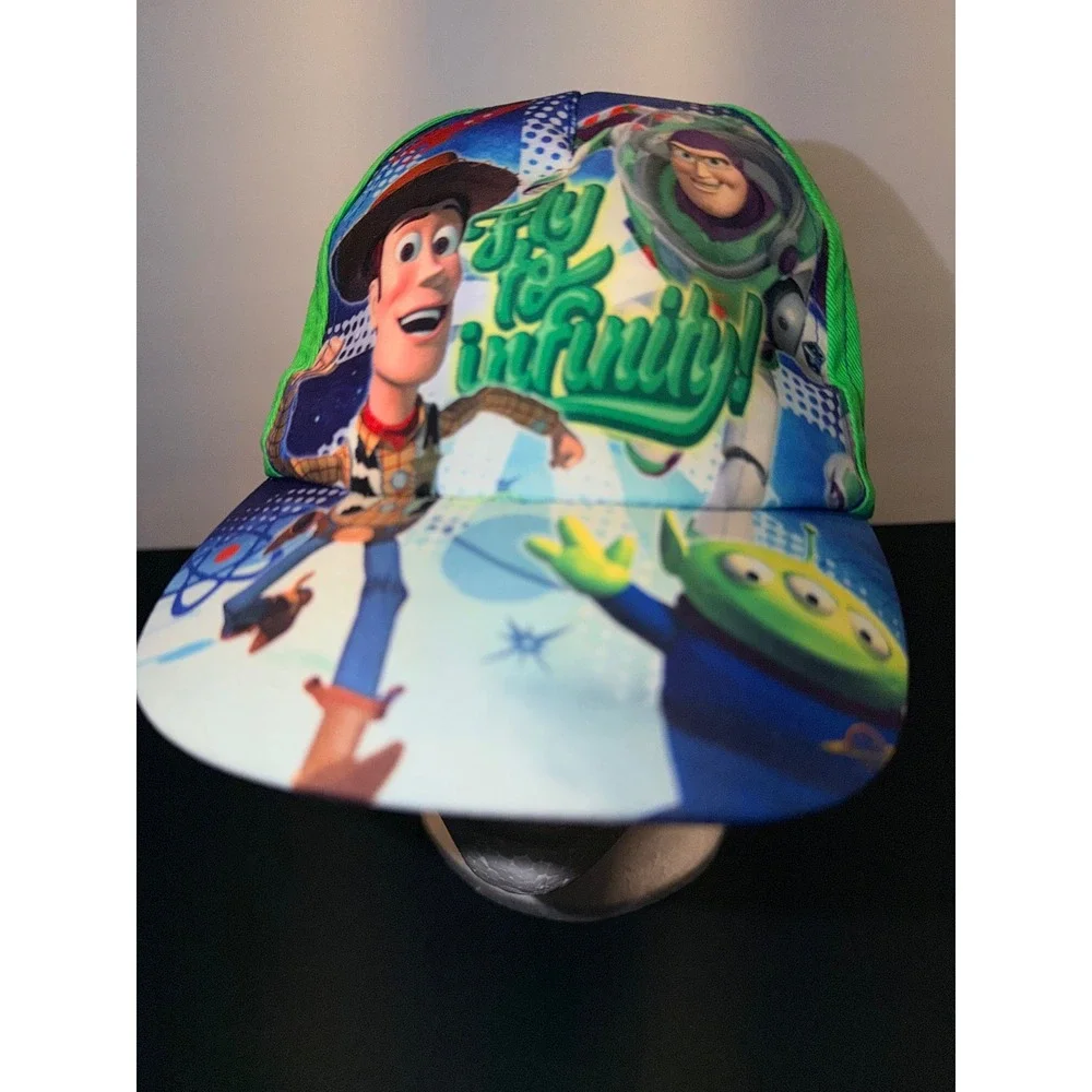 Disney Pixar Toy Story Kids Snapback Hat Woody Buzz Lightyear To Infinity Green